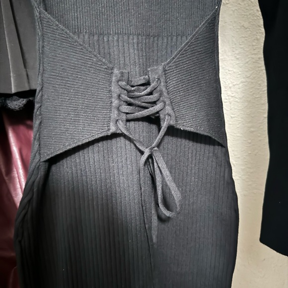 Naked Wardrobe Back Corset Rib Sweater Dress - Picture 6 of 11